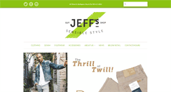 Desktop Screenshot of jeffsguyshop.com